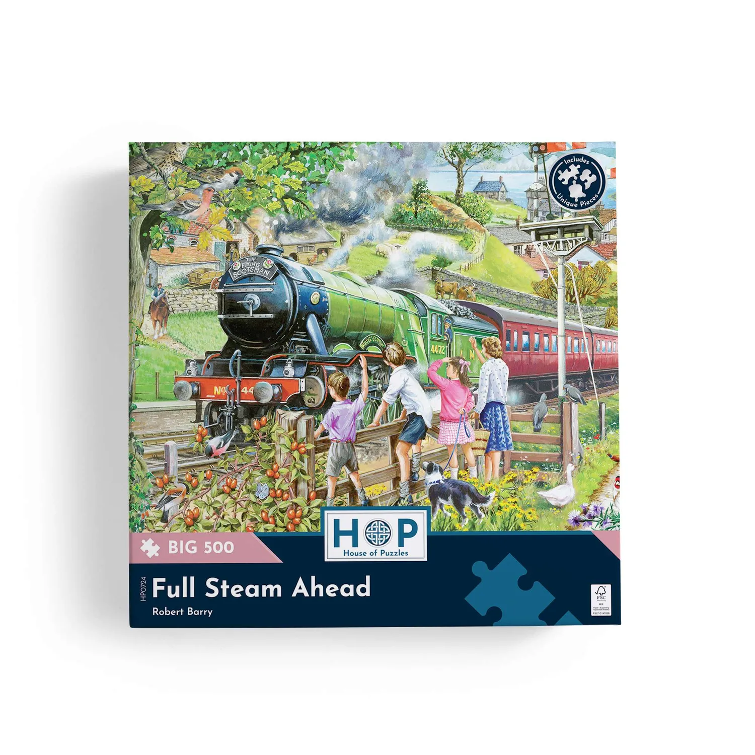 House of Puzzle BIG Full Steam Ahead puslespil 500 tog