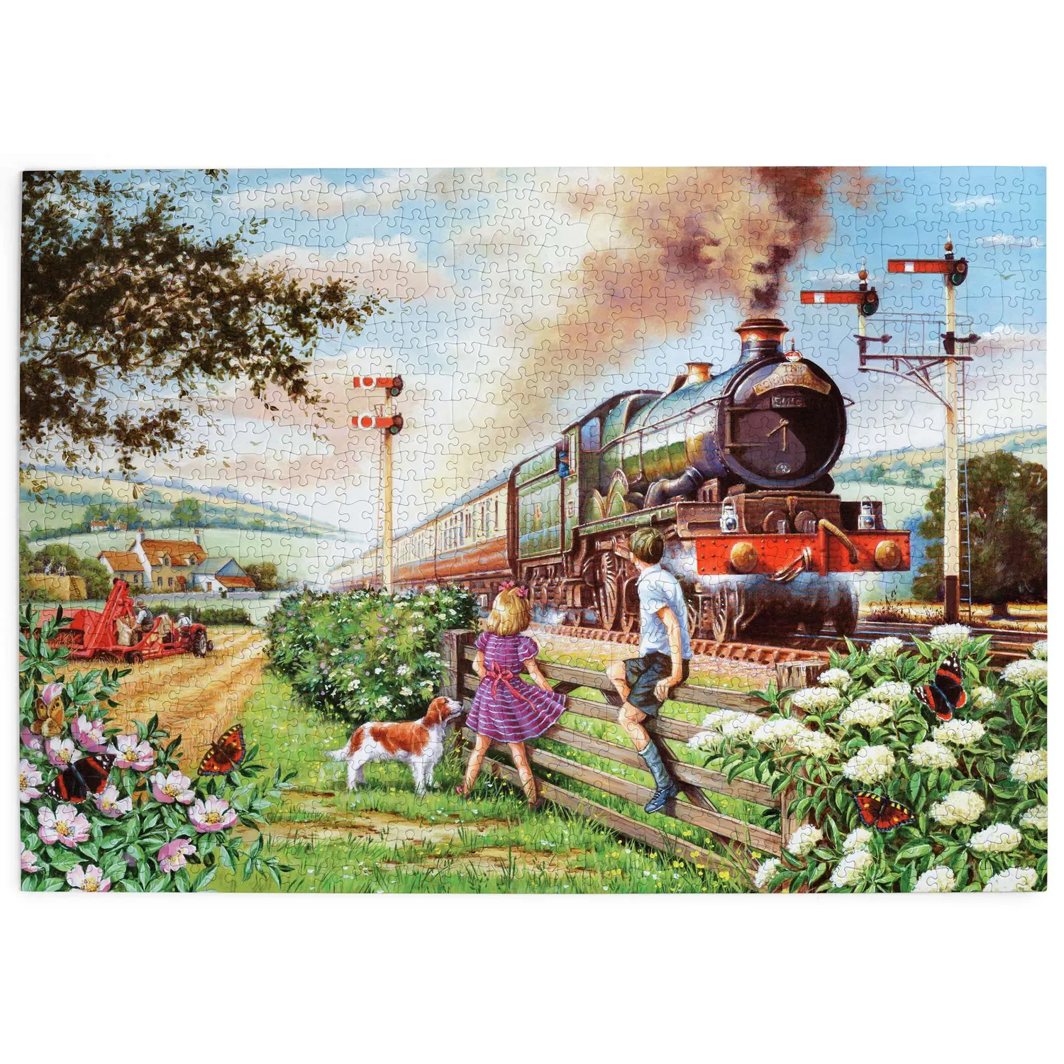 House of Puzzle Railway Children puslespil 1000 brikker tog