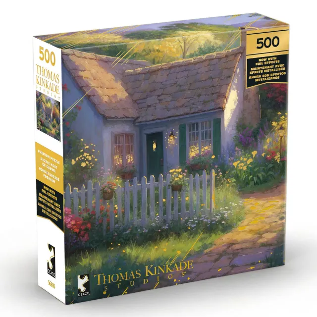Buffalo Games Thomas Kinkade Gold Calla Lilly Cottage puslespil 500 brikker