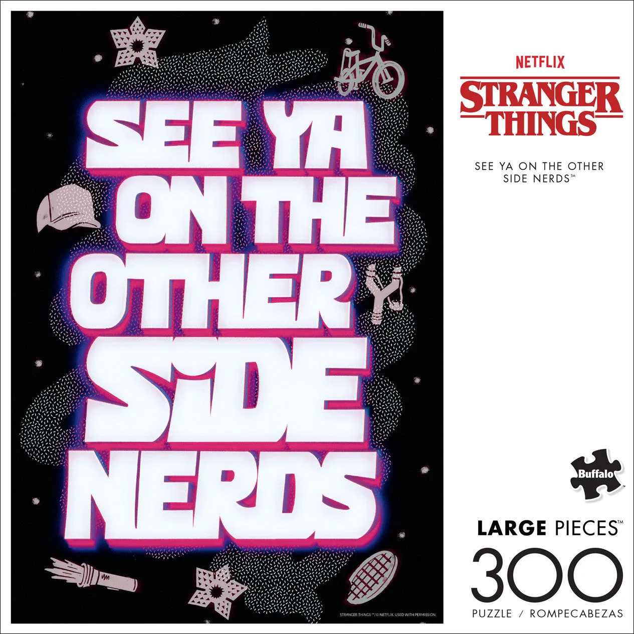 Buffalo Games Stranger Things puslespil 300 store brikker plakat