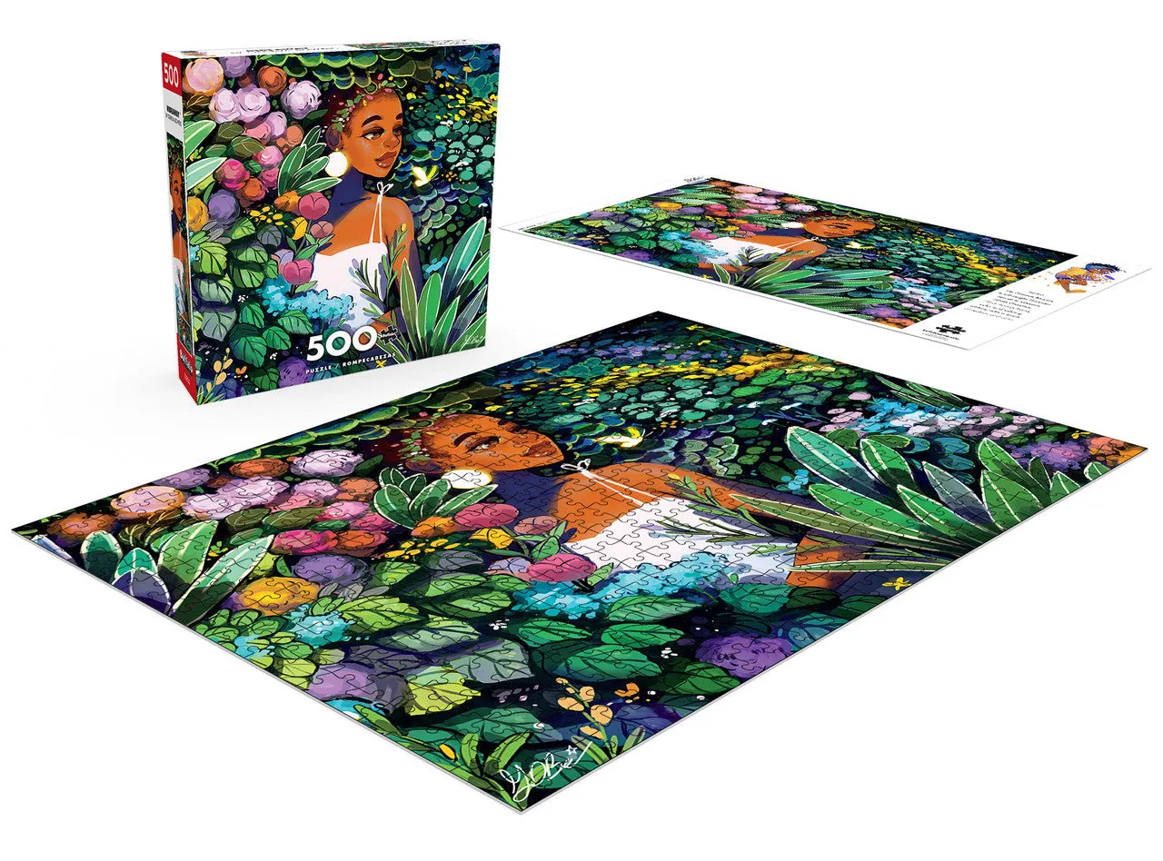 Buffalo Games Geneva Bowers Hideaway puslespil 500 brikker blomst