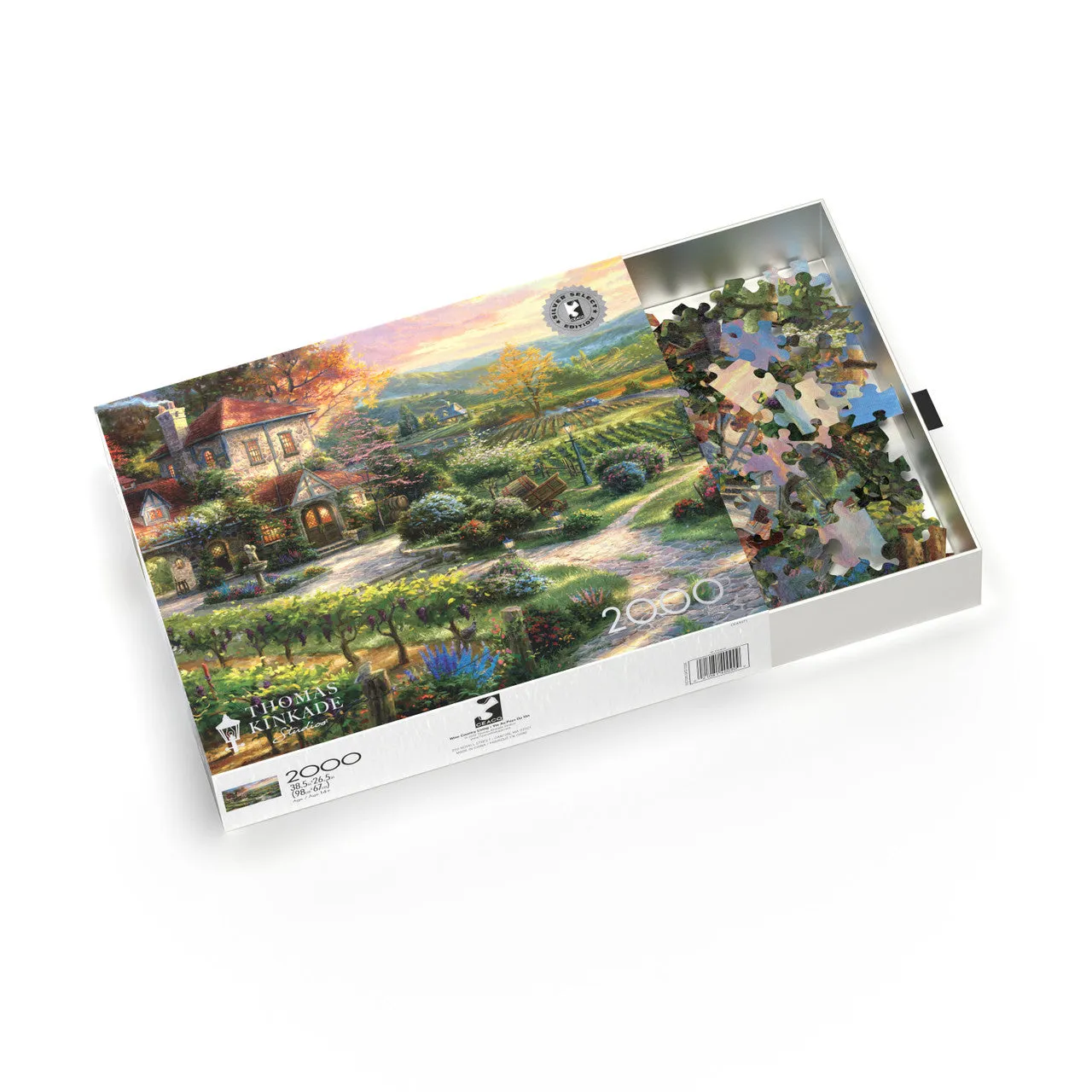Ceaco Silver Select Thomas Kinkade Wine Country Living puslespil 2000 brikker