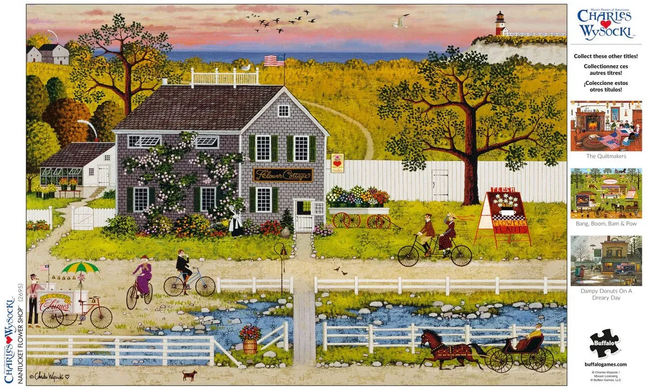 Buffalo Games Wysocki Nantucket Flower Shop puslespil 300 brikker