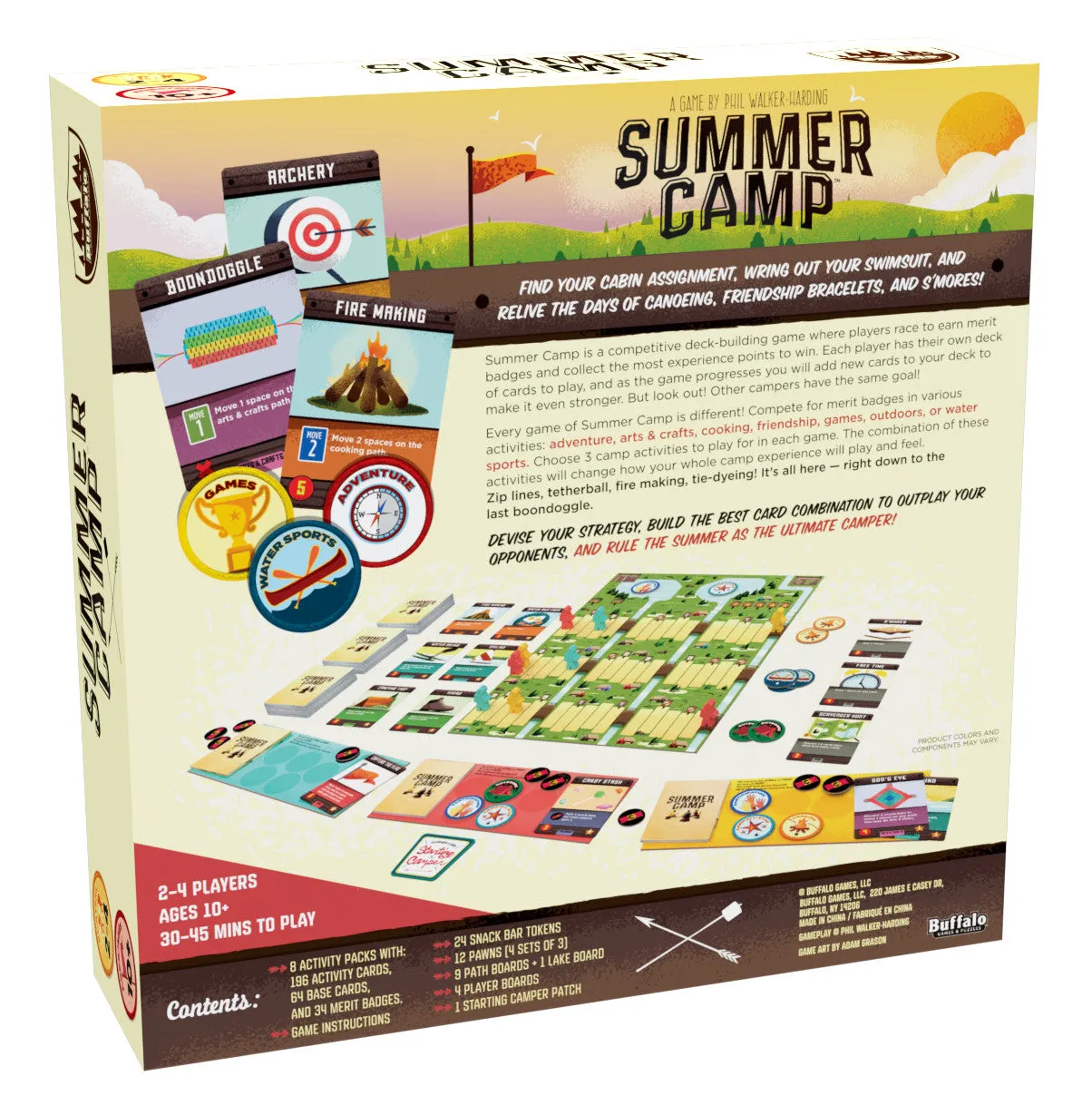 Buffalo Games Summer Camp brætspil 2-4 spillere strategi