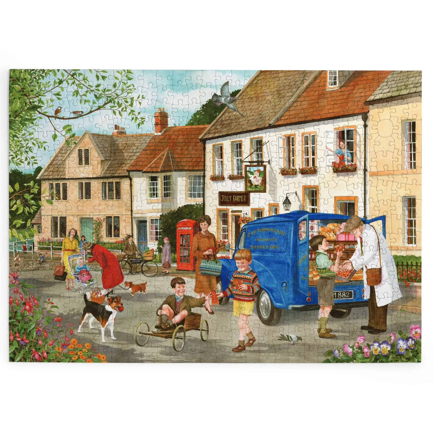 House of Puzzle BIG 500 Gingerbread Boys puslespil 500 brikker julemotiv