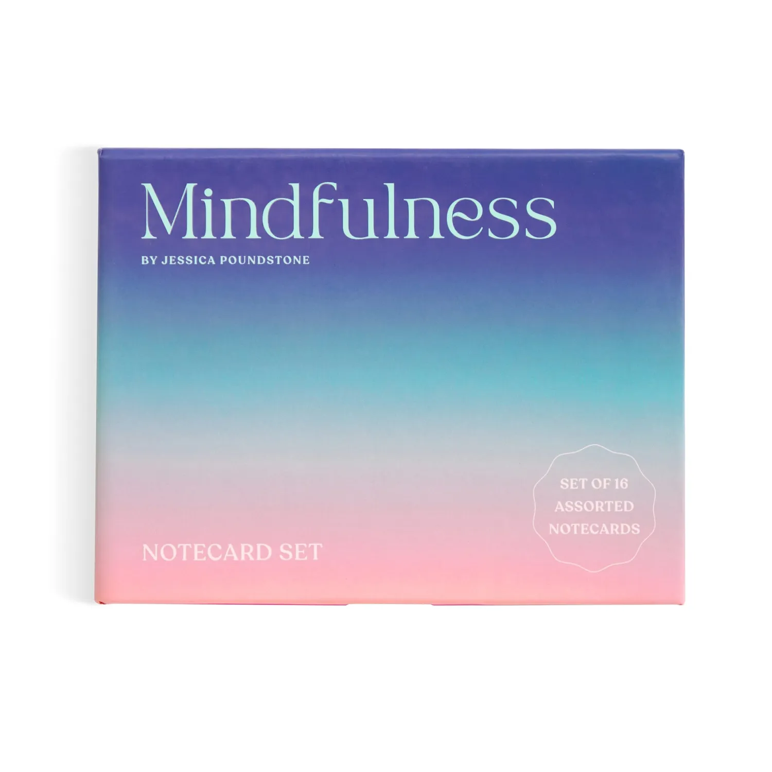 Galison Jessica Poundstone Mindfulness kort sæt 16 stk farve