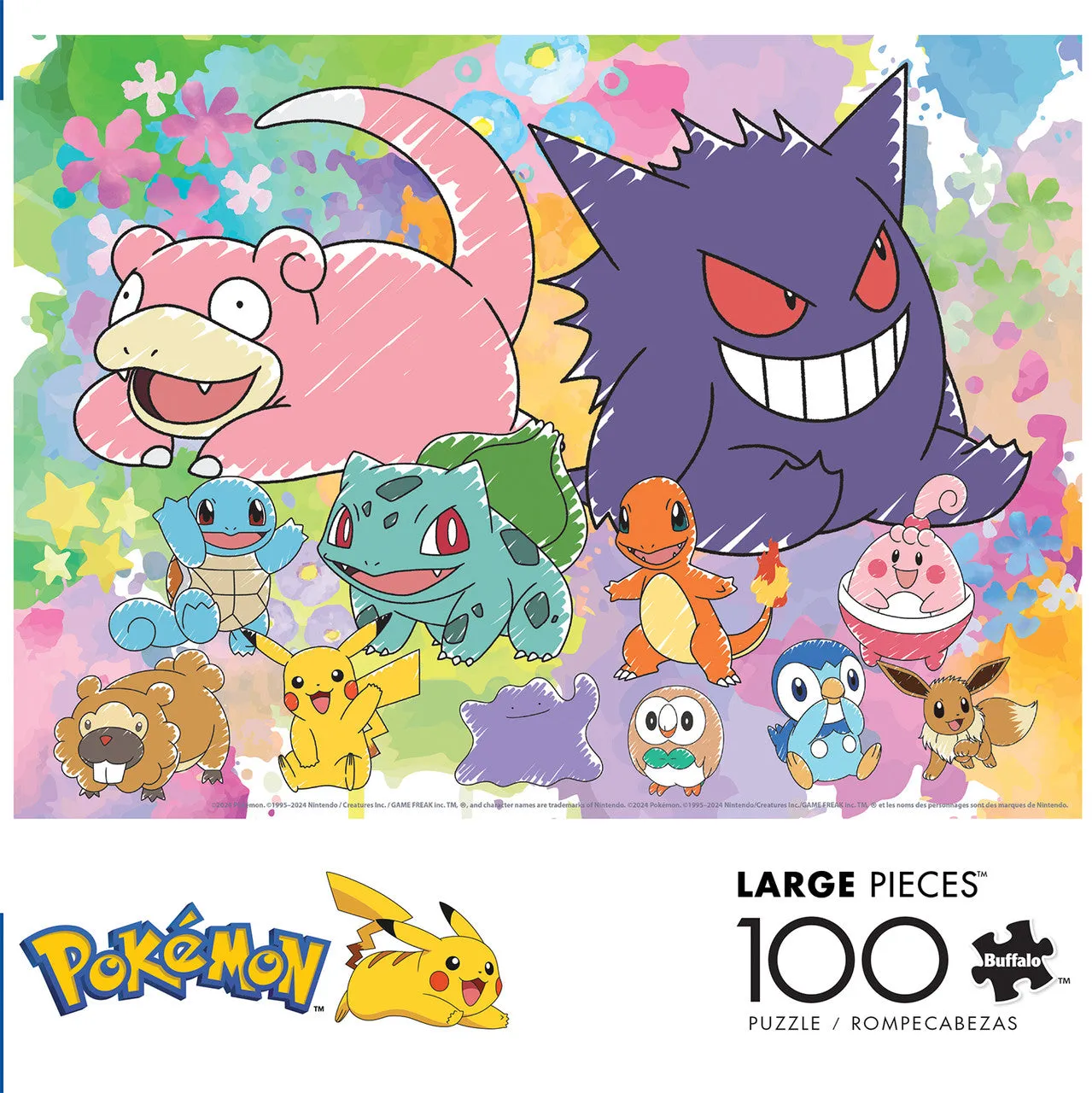Buffalo Games Pokémon Canvas Art puslespil 100 brikker børn