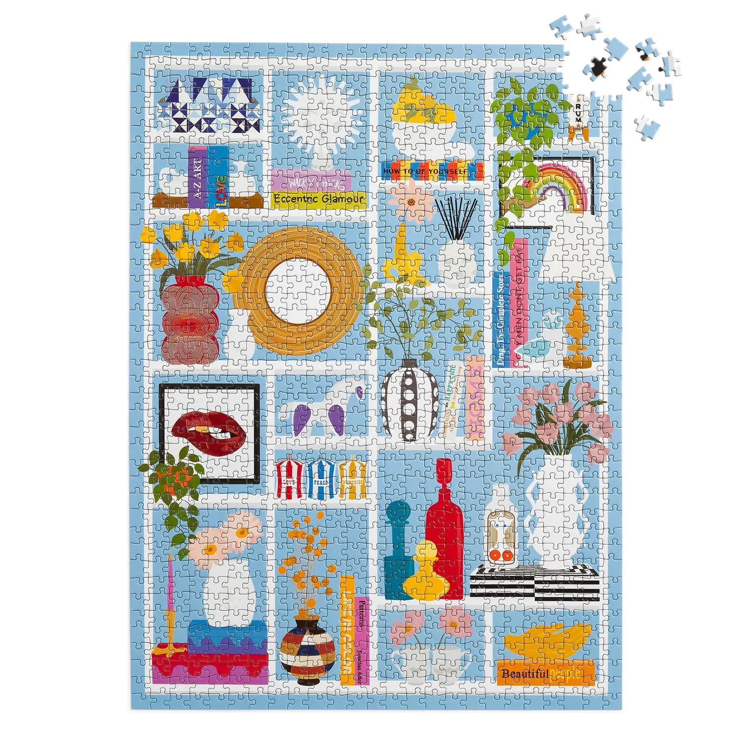 Jonathan Adler Shelfie puslespil 1000 brikker stuehylde