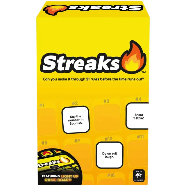 Buffalo Games Streaks selskabsspil familiespil med lys