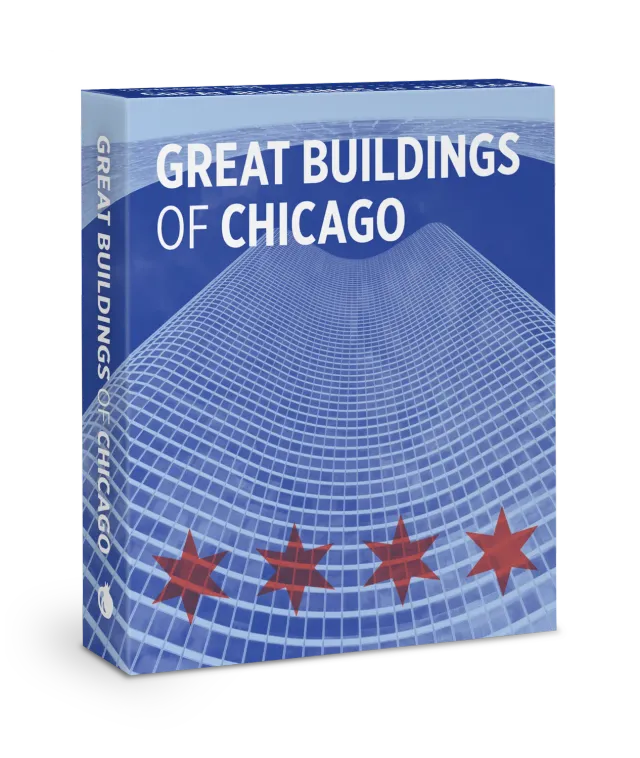 Pomegranate Great Buildings of Chicago videnskort 48 kort arkitektur