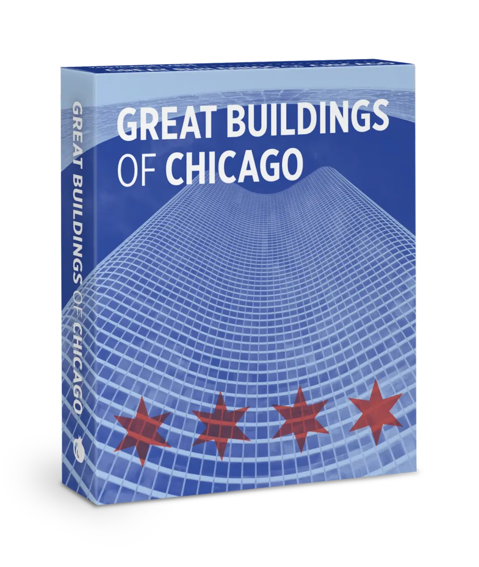 Pomegranate Great Buildings of Chicago videnskort 48 kort arkitektur