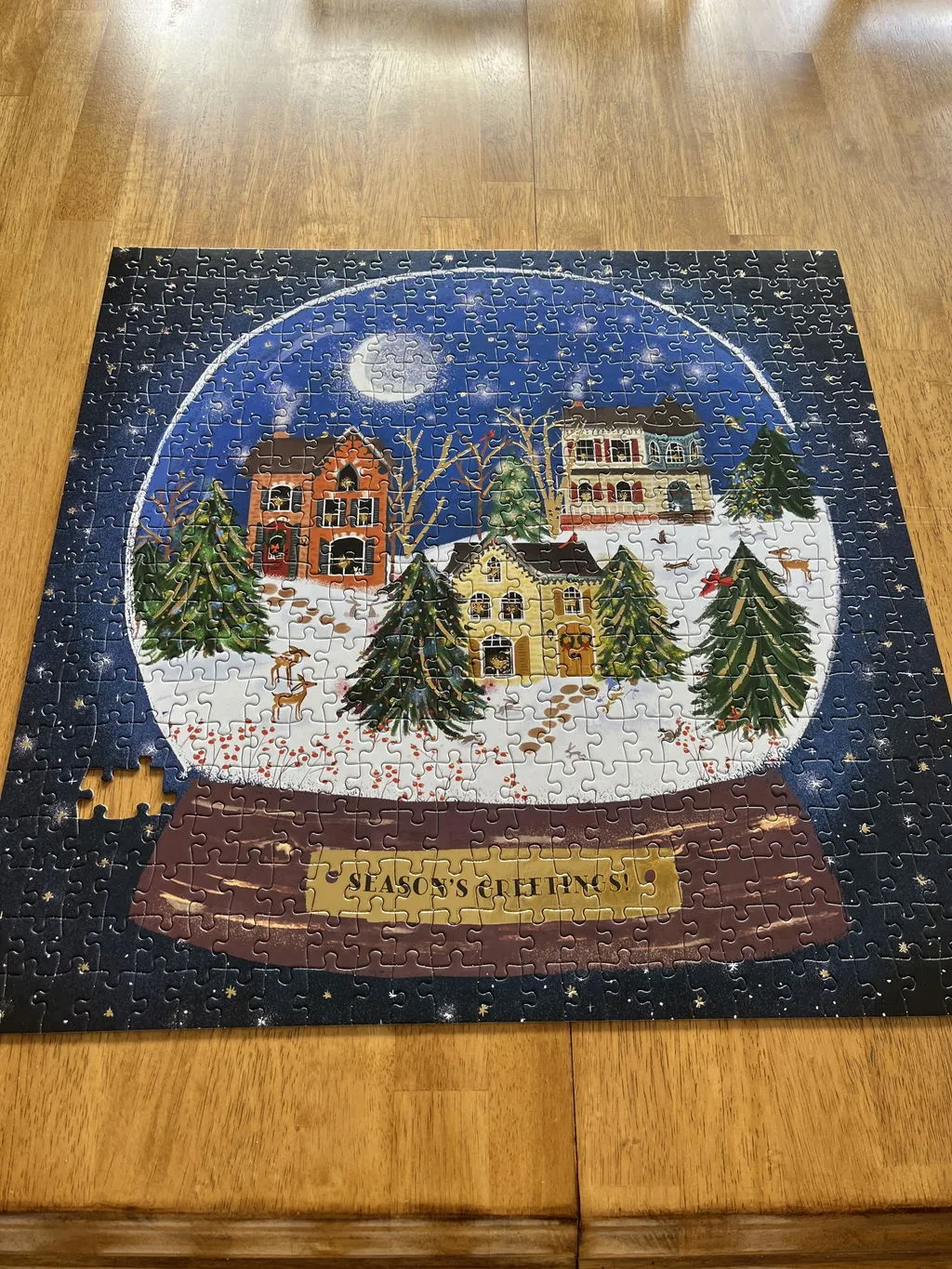 Galison Joy Laforme Winter Snow Globe puslespil 500 brikker folie