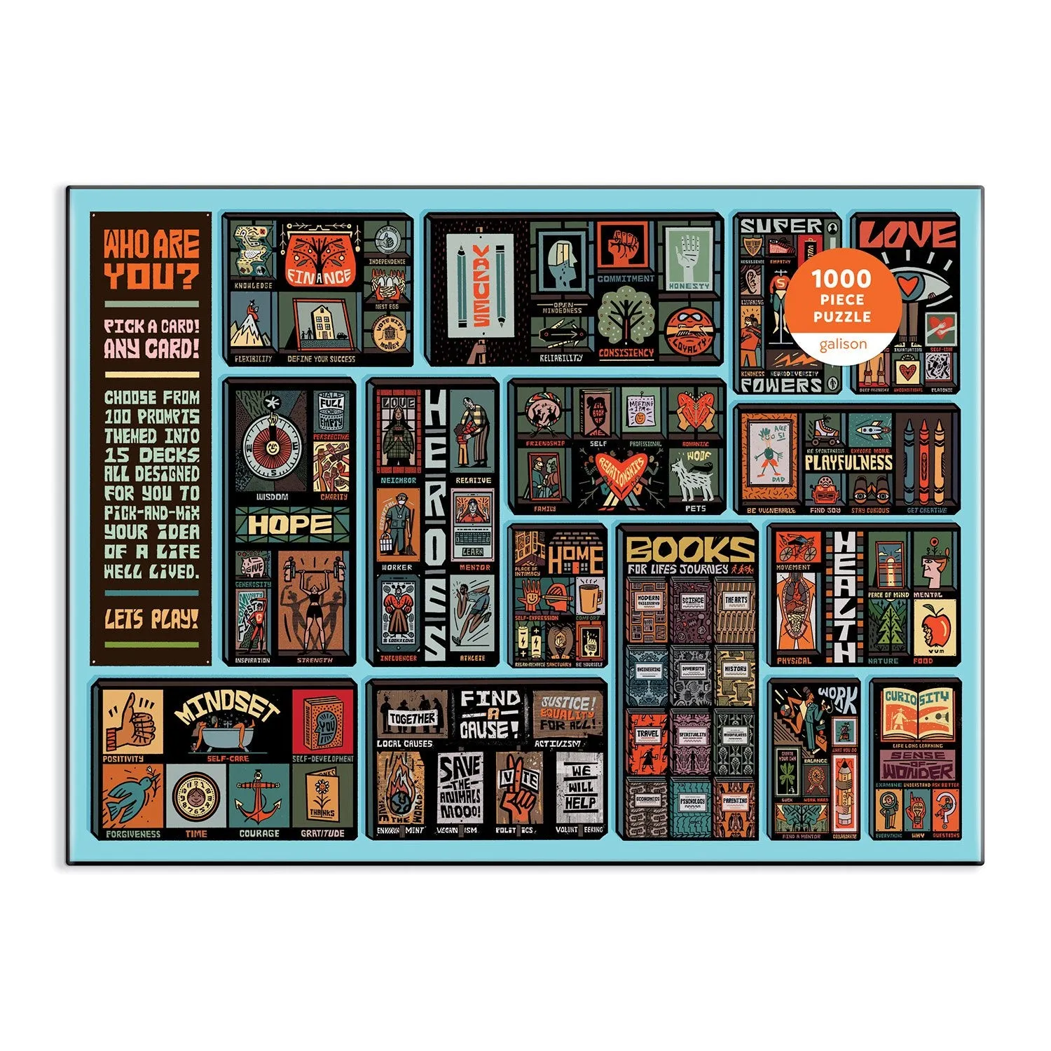 Good Puzzle Co. Who Are You puslespil 1000 brikker plakat