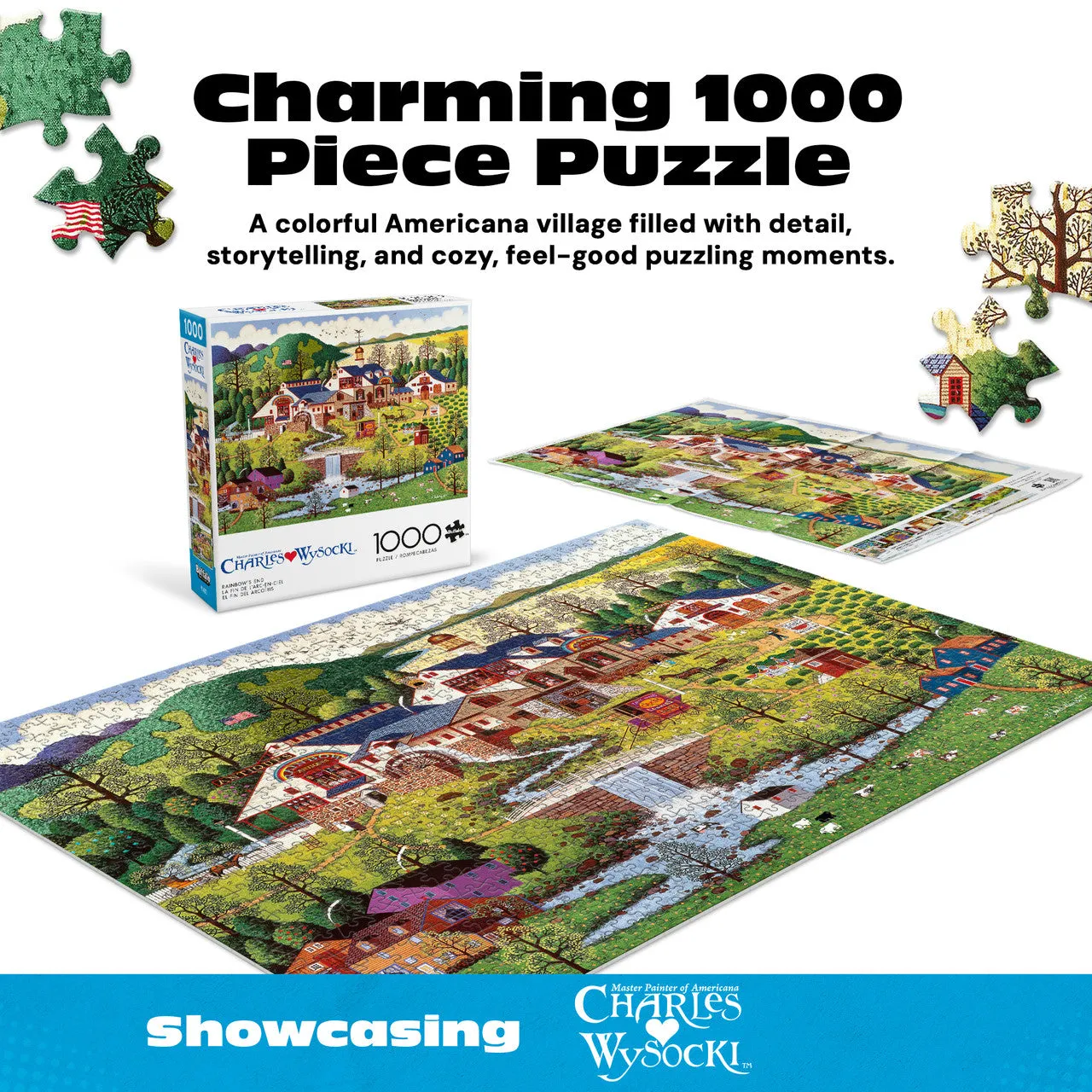 Buffalo Games Wysocki Rainbow's End puslespil 1000 brikker