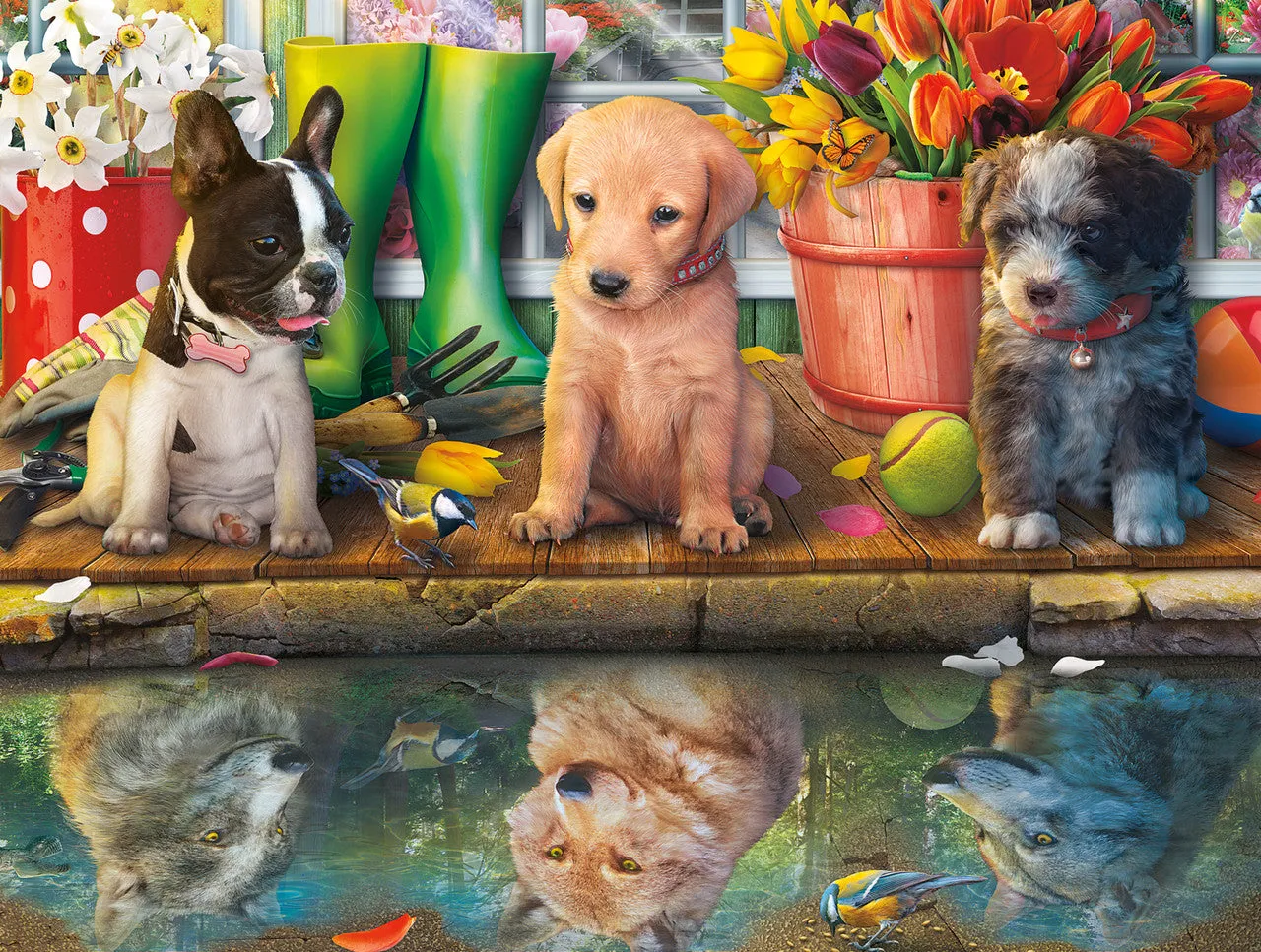 Buffalo Games A Dogs Life Puppy Dreams puslespil 750 hvalpe