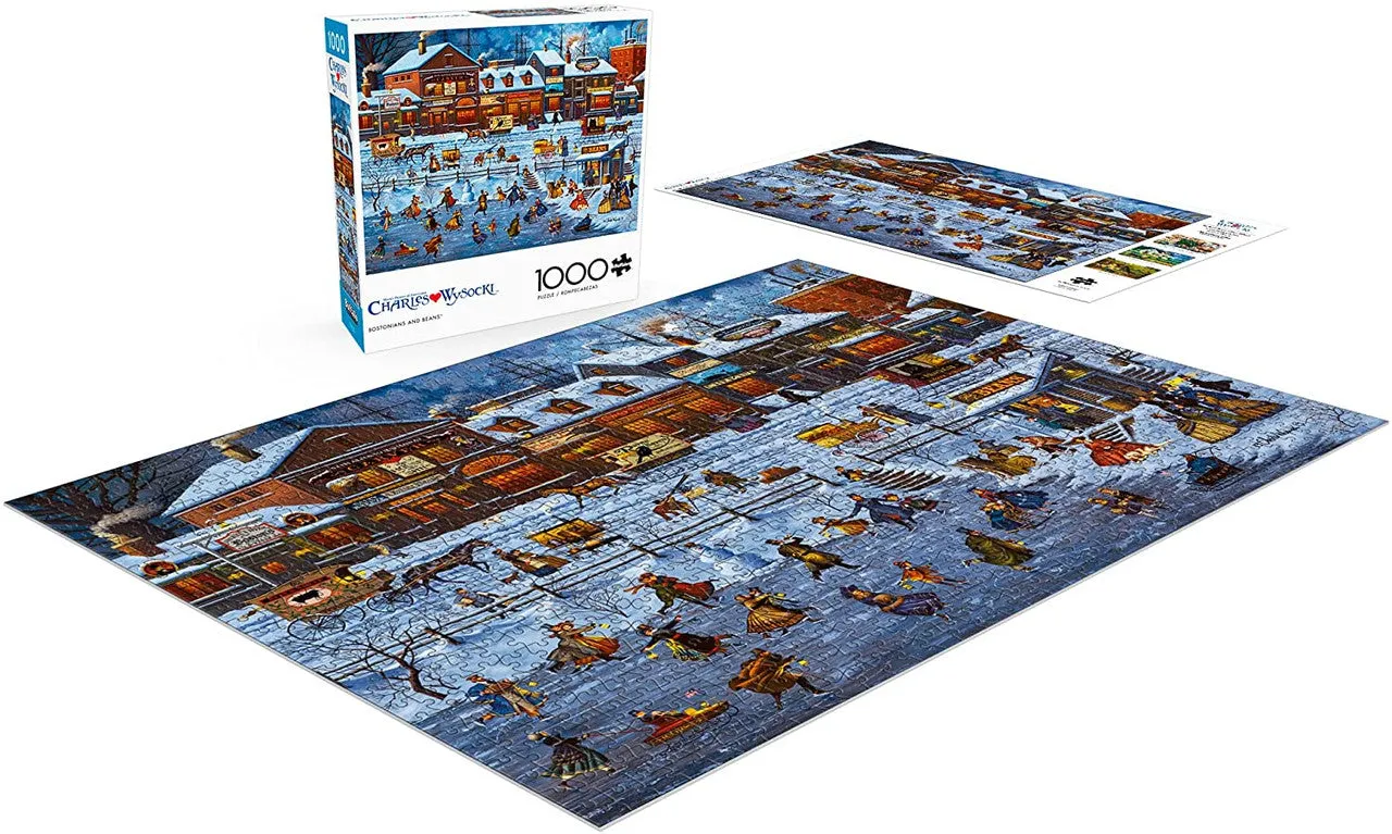 Buffalo Games Wysocki Bostonians and Beans puslespil 1000 brikker
