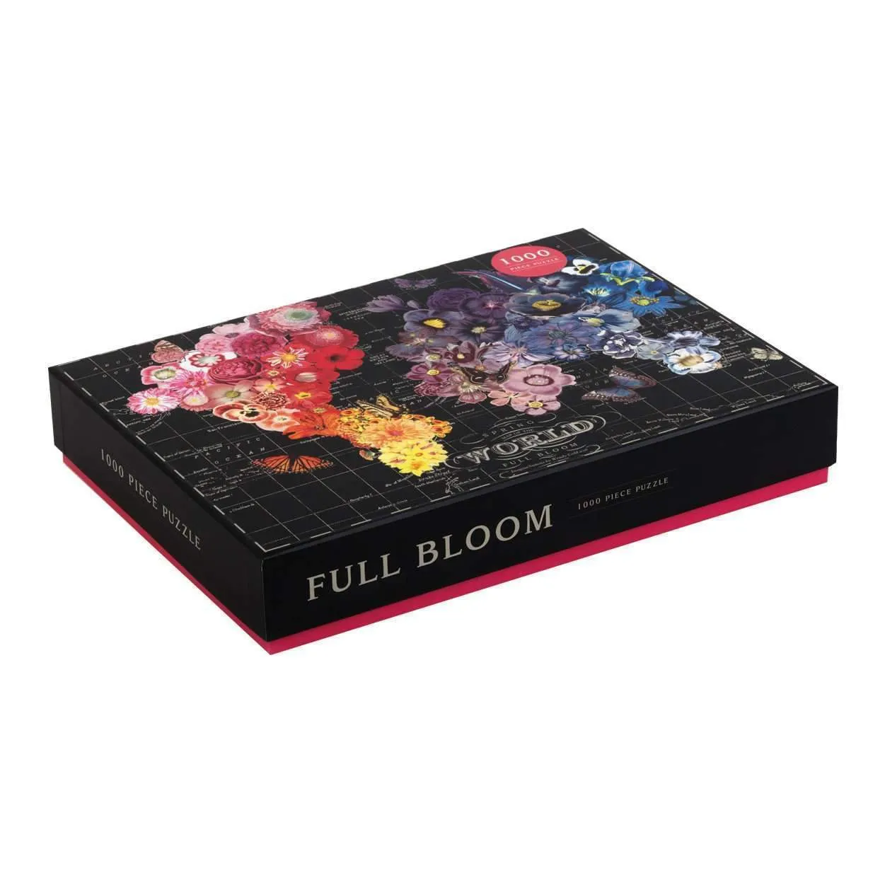 Galison Wendy Gold Full Bloom puslespil 1000 brikker blomster