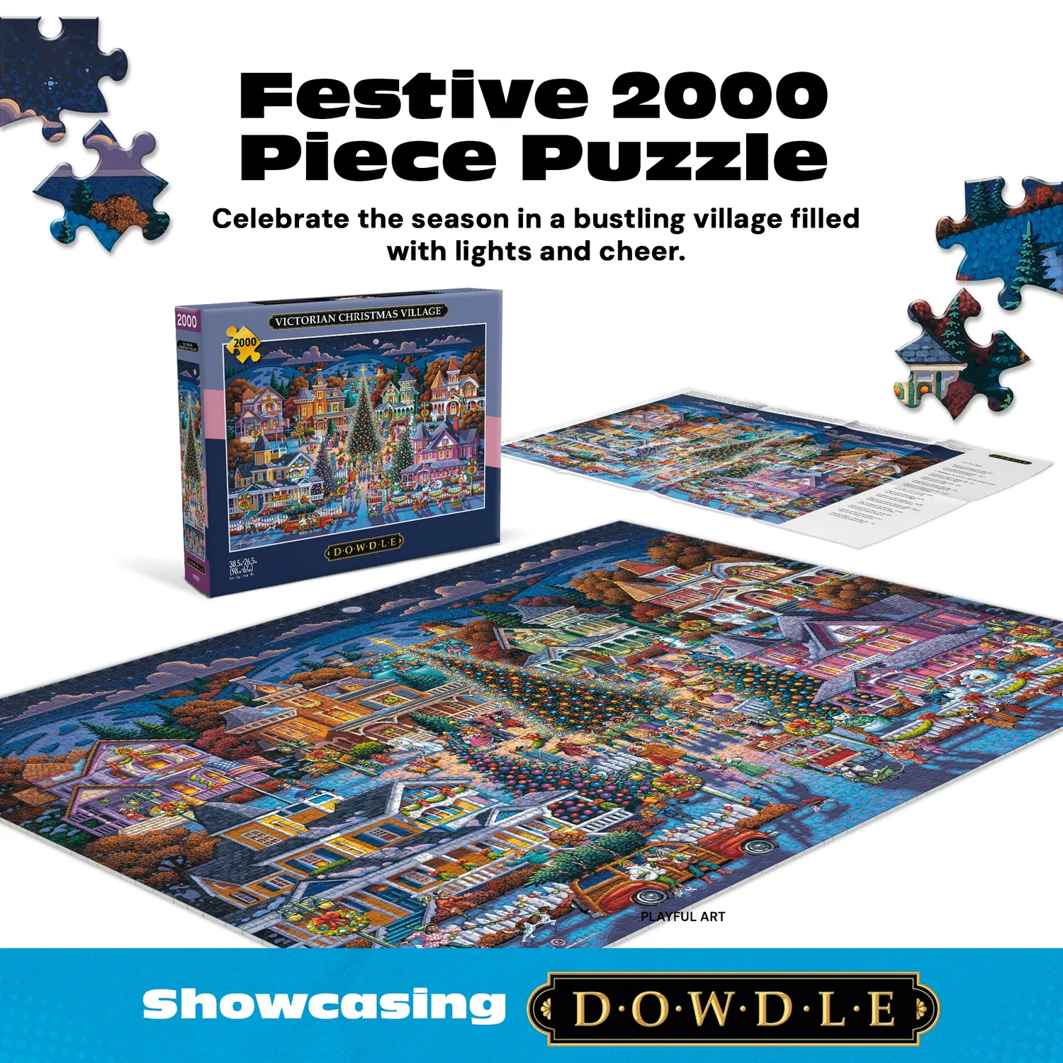 Buffalo Games Eric Dowdle Victorian Christmas puslespil 2000 jul