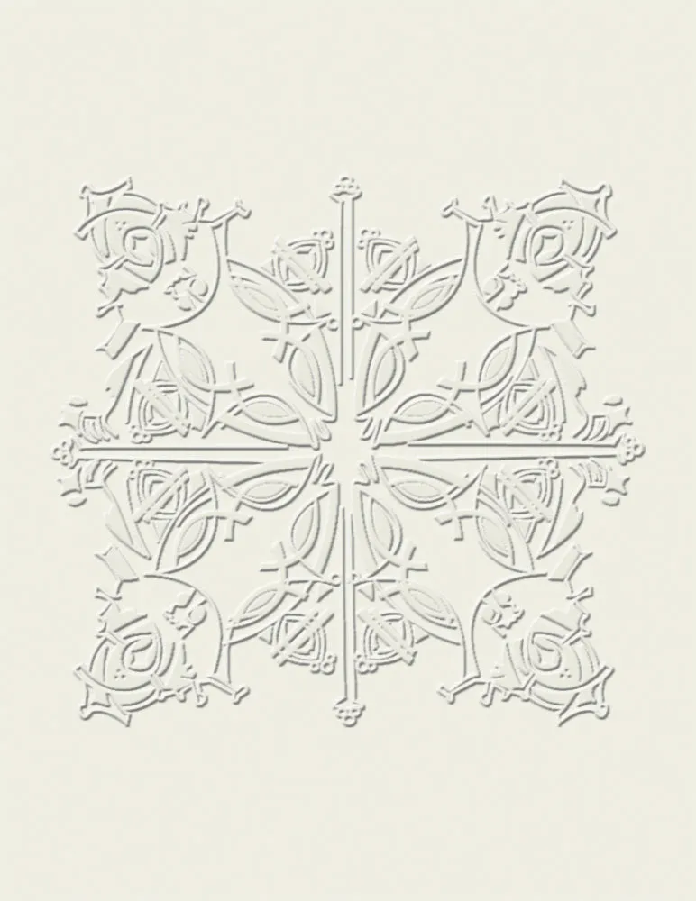 Pomegranate Louis Sullivan Designs kortæske 12 stk præget