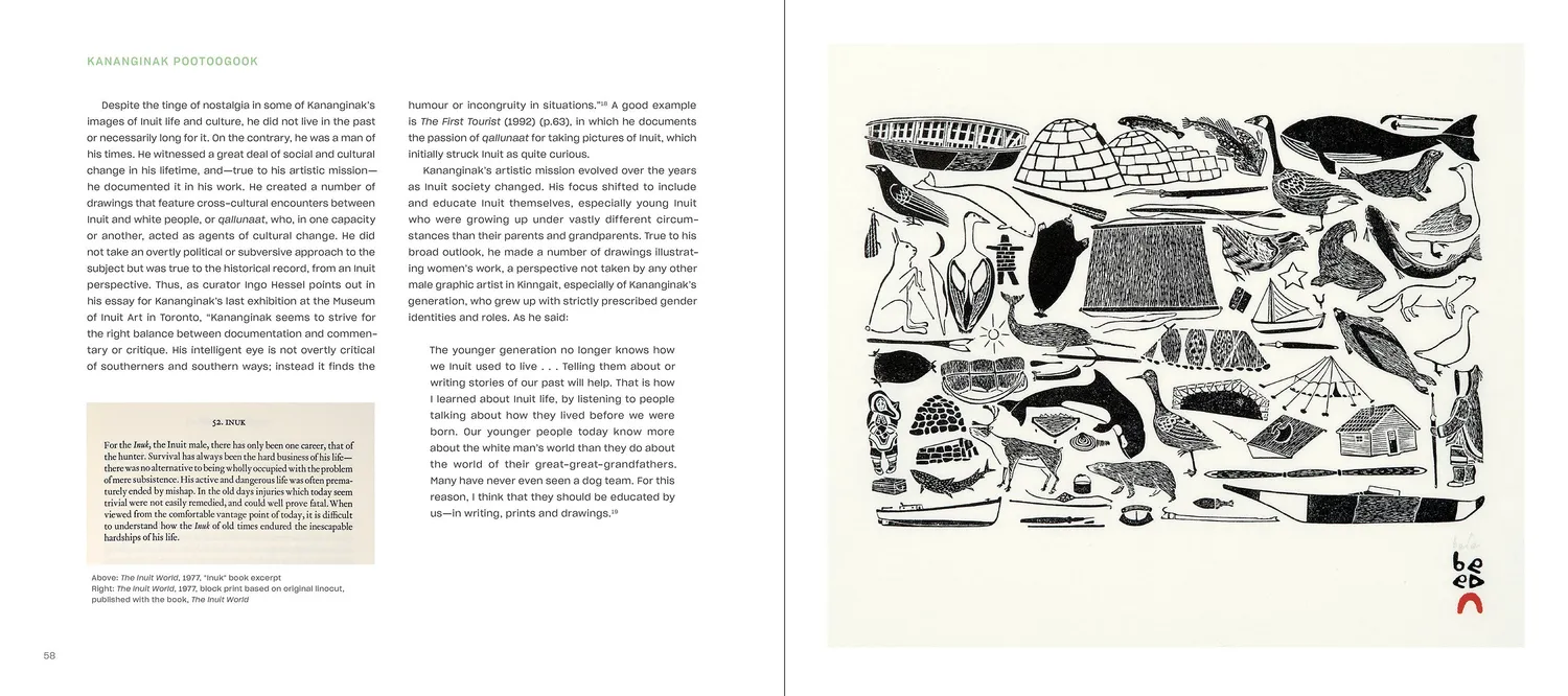 Pomegranate Pootoogook Kinngait kunstbog inuit tegninger