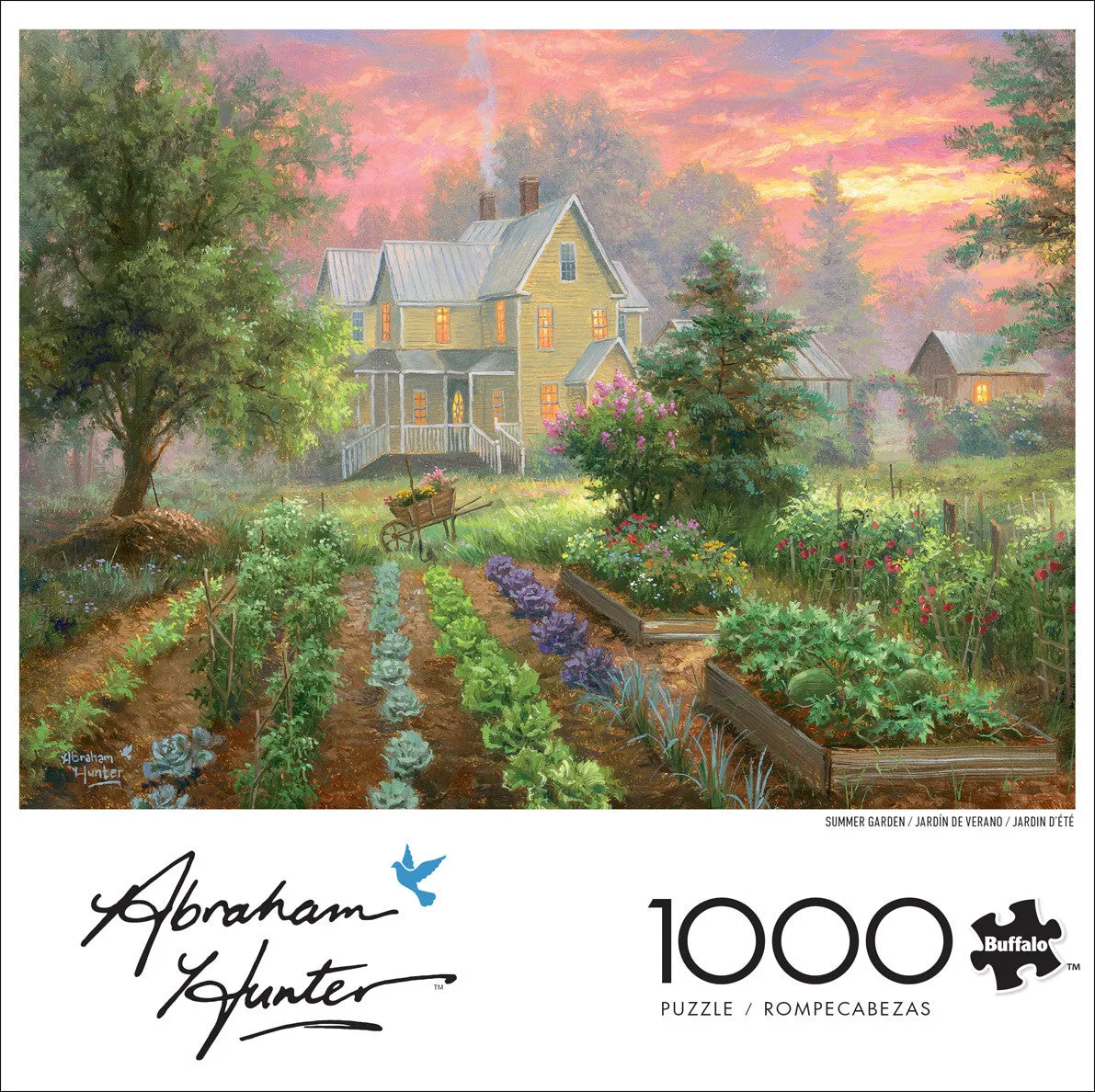 Buffalo Games Abraham Hunter Summer Garden puslespil 1000 brikker