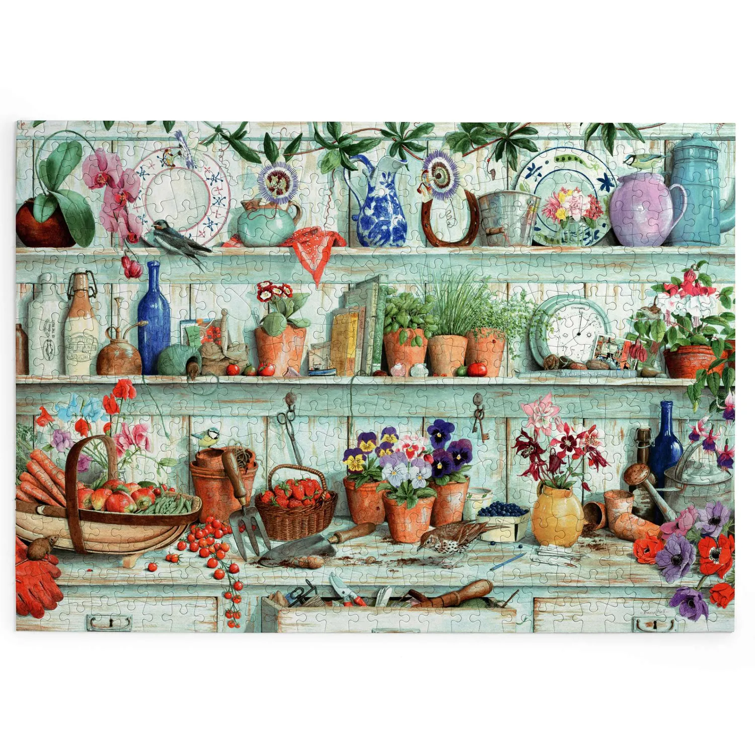 House of Puzzles BIG 500 Posies & Produce puslespil blomsterhave