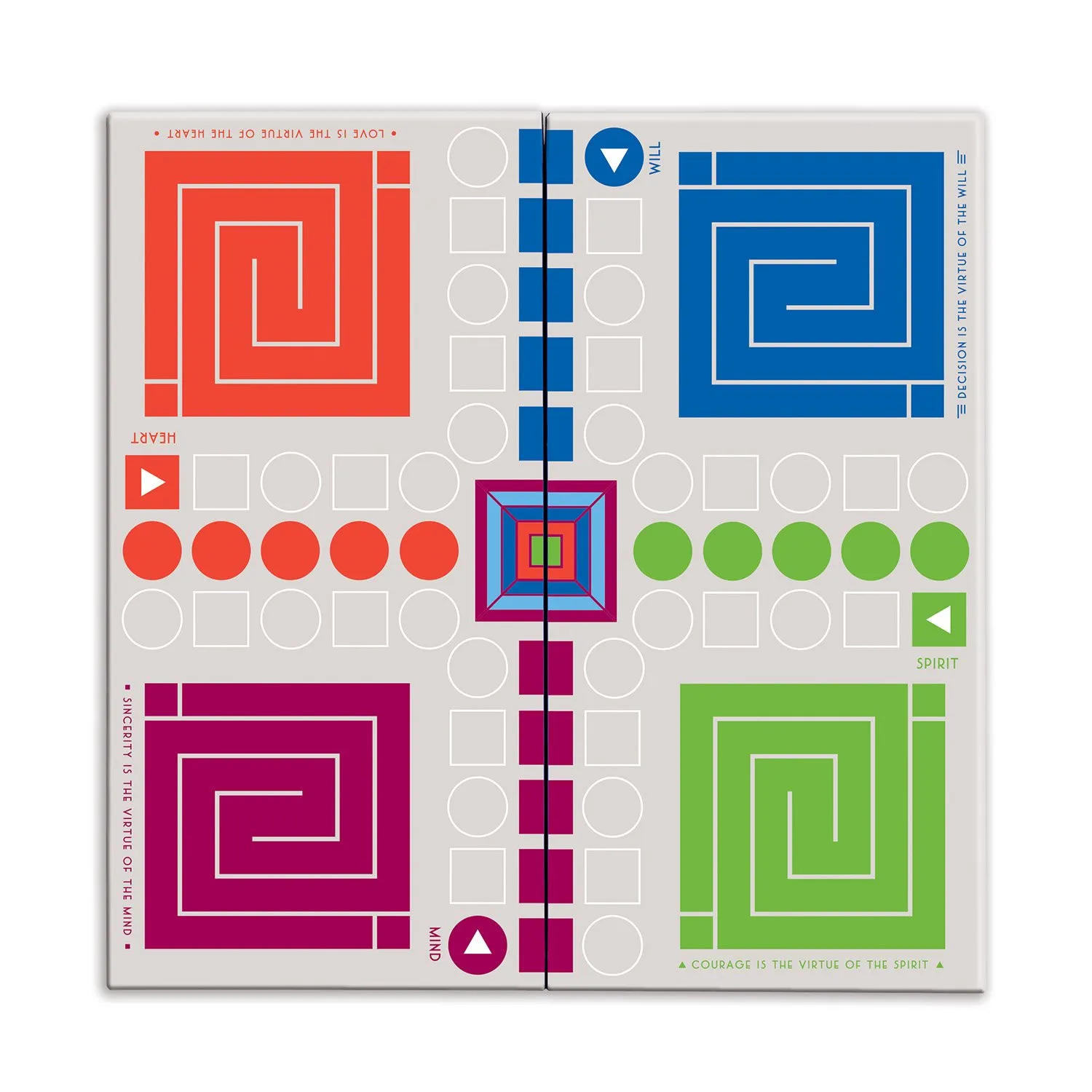 Galison Frank Lloyd Wright 2-i-1 spilsæt ludo rejse