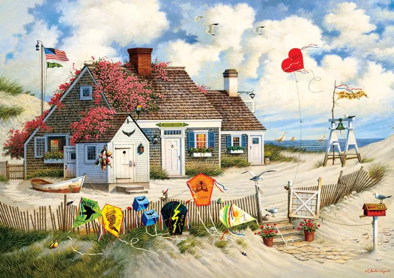Buffalo Games Charles Wysocki Root Beer Break puslespil 300 store brikker