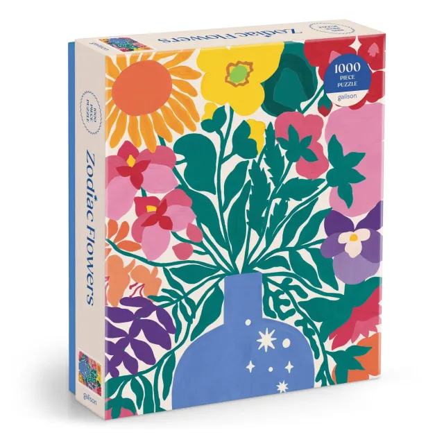 Galison Zodiac Flowers puslespil 1000 brikker blomster