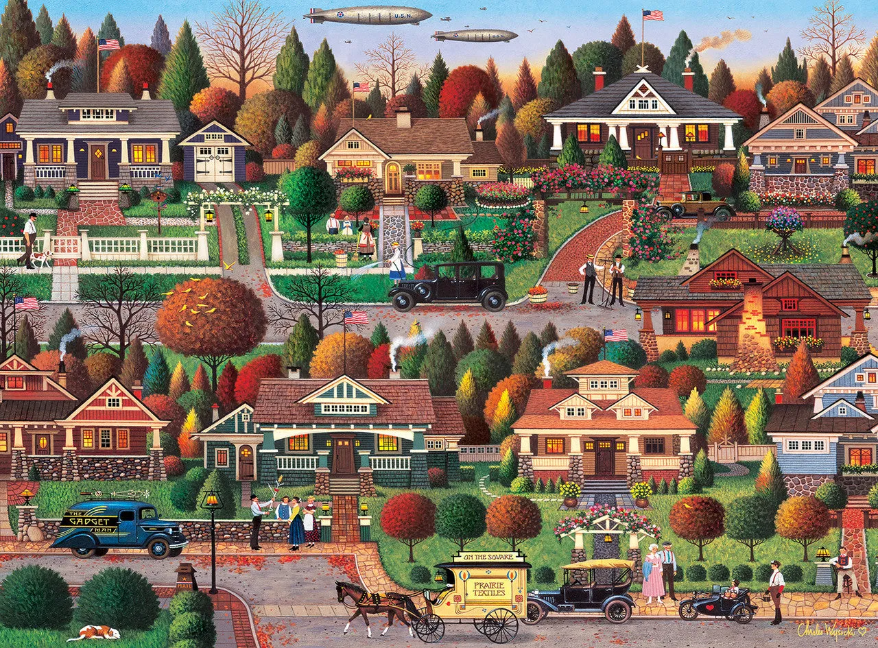 Buffalo Games Silver Select Bungalowville puslespil 1000 brikker