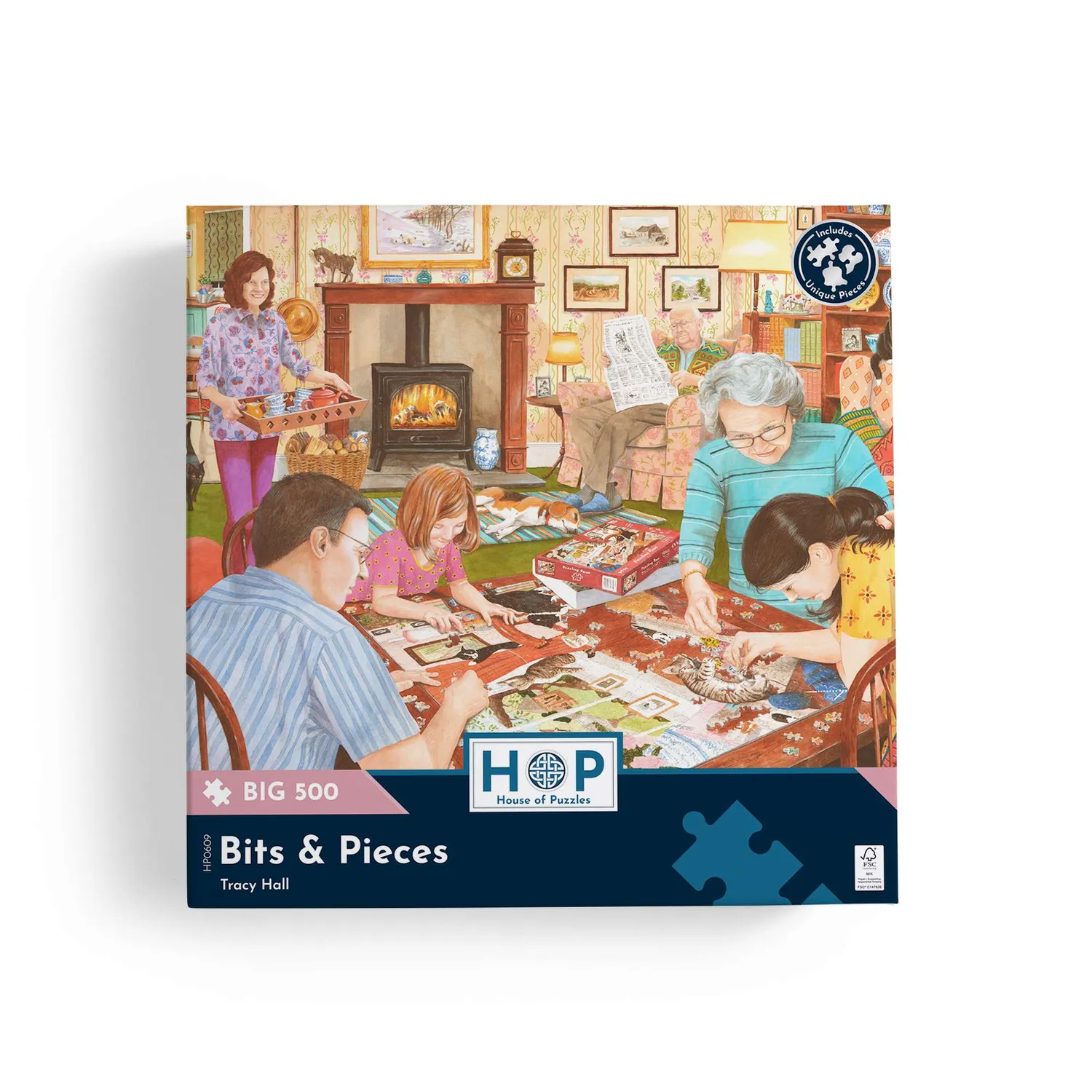 House of Puzzles BIG Bits & Pieces puslespil 500 brikker farver