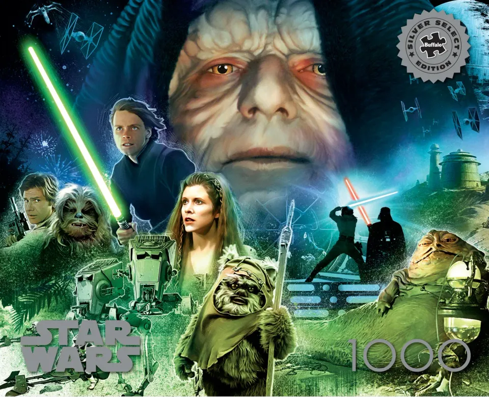 Silver Select Star Wars puslespil 1000 brikker Rebellion