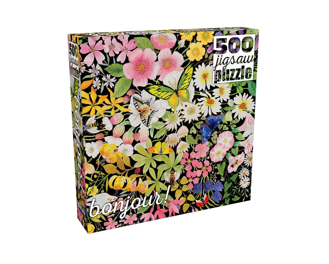 Buffalo Games Bonjour Night Blossoms puslespil 500 brikker blomster