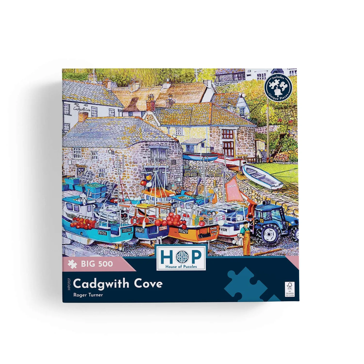 House of Puzzles BIG 500 Cadgwith Cove 500 brikker puslespil kyst