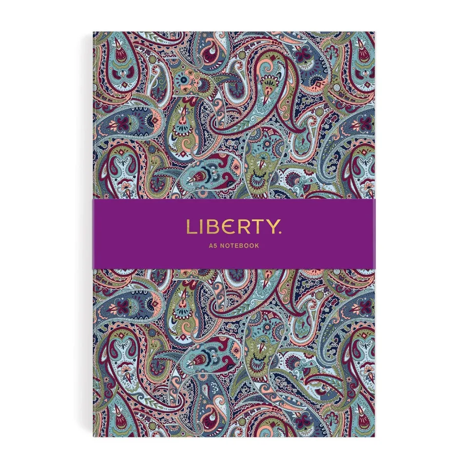 Good Puzzle Co. Liberty Paisley notesbog A5 linjeret paisley