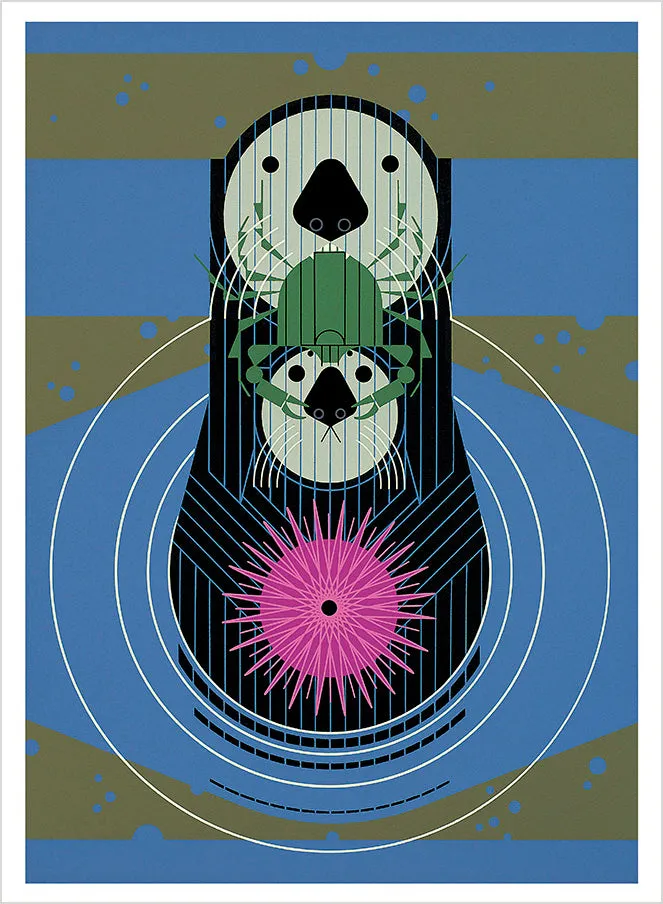 Pomegranate Charley Harper Animal Kingdom postkortbog 30 dyr