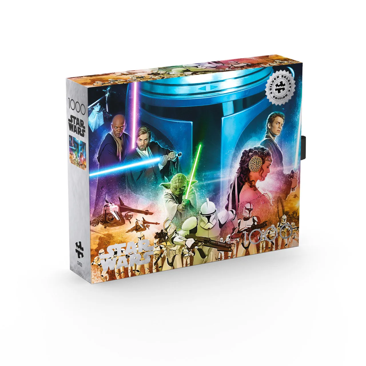 Buffalo Games Star Wars Silver Select puslespil 1000 brikker Jedi collage