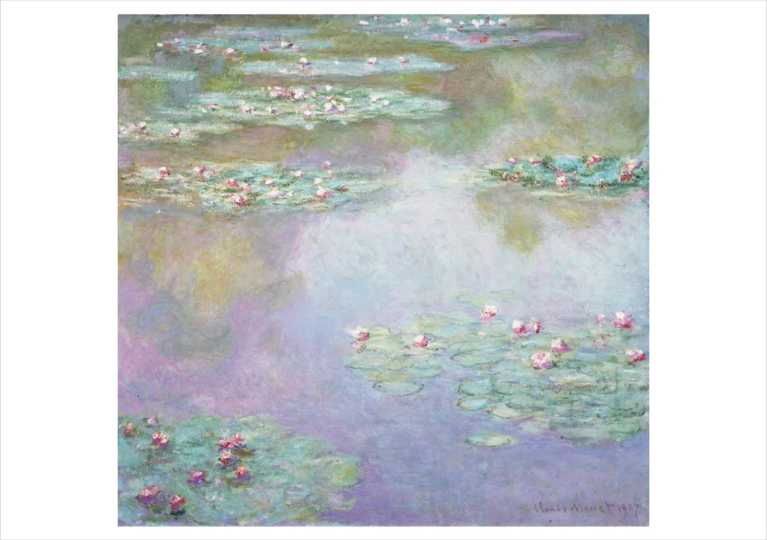 Pomegranate Monet Water Lilies kortmappe impressionisme