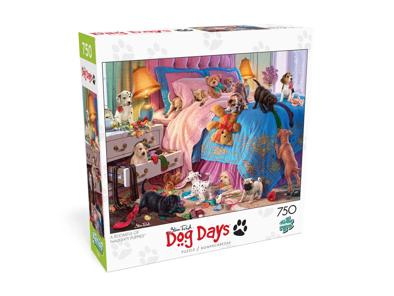 Buffalo Dog Days Naughty Puppies puslespil 750 brikker hunde
