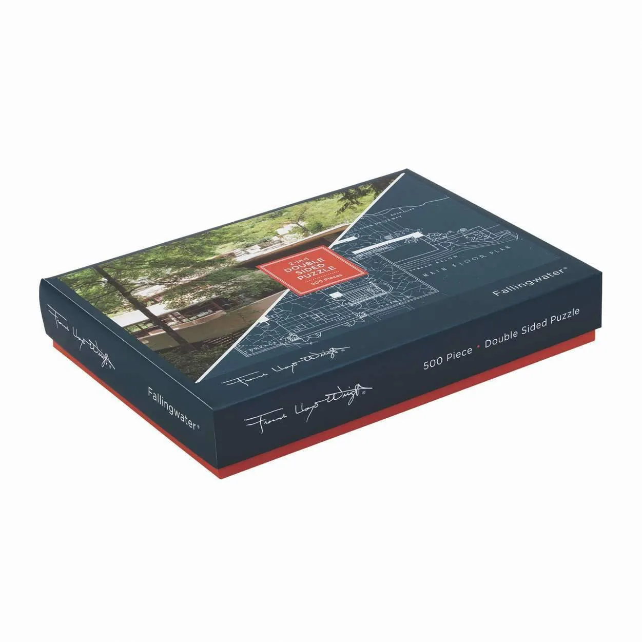 Galison Frank Lloyd Wright Fallingwater puslespil 500 brikker dobbeltsidet