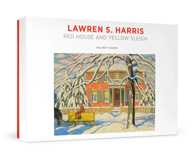 Pomegranate Lawren Harris Red House julekort sæt vintermotiv