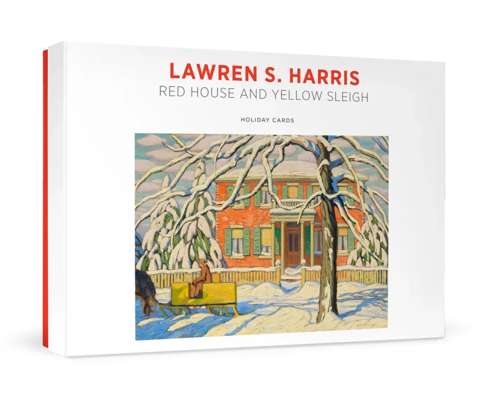 Pomegranate Lawren Harris Red House julekort sæt vintermotiv