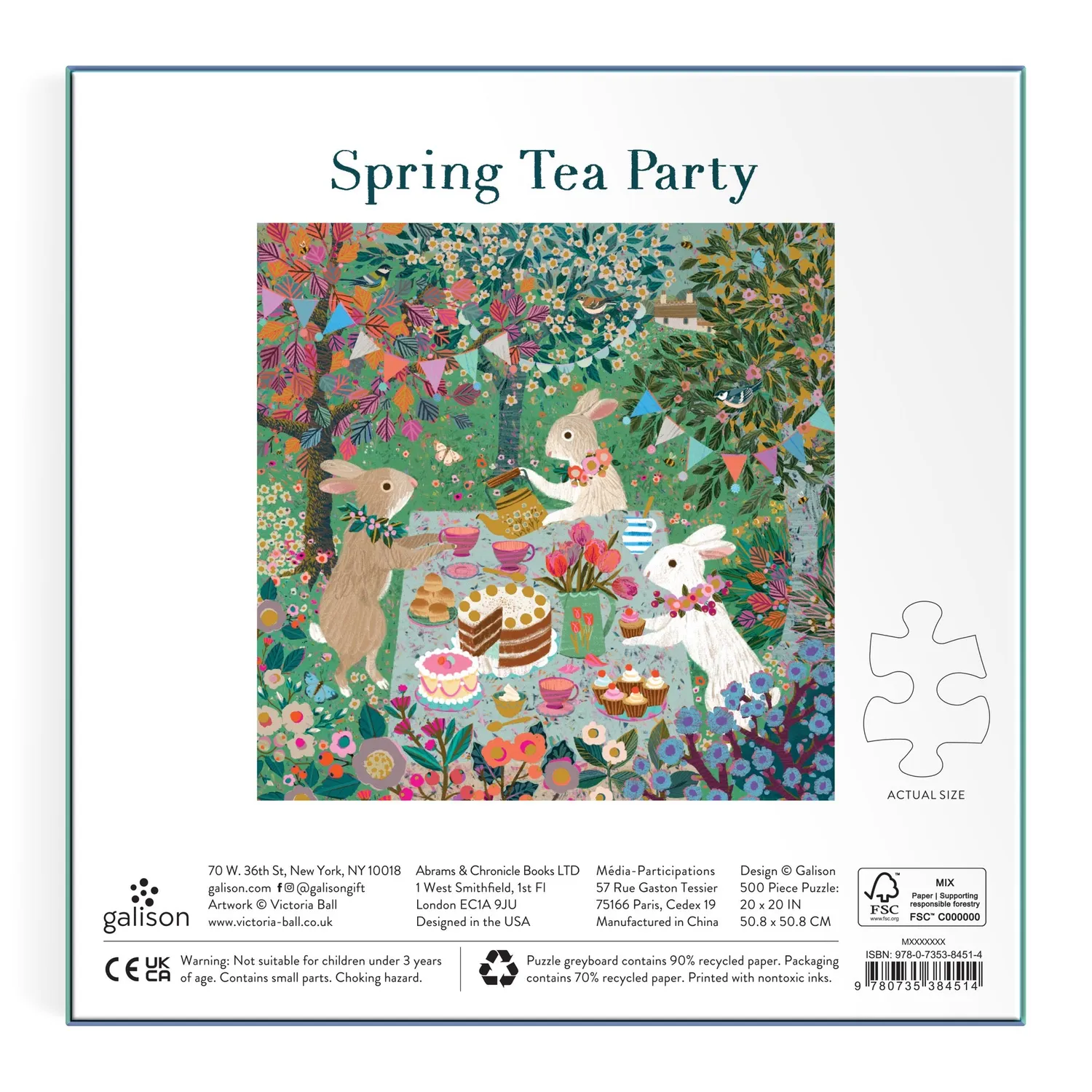Good Puzzle Co Spring Tea Party puslespil 500 brikker folie