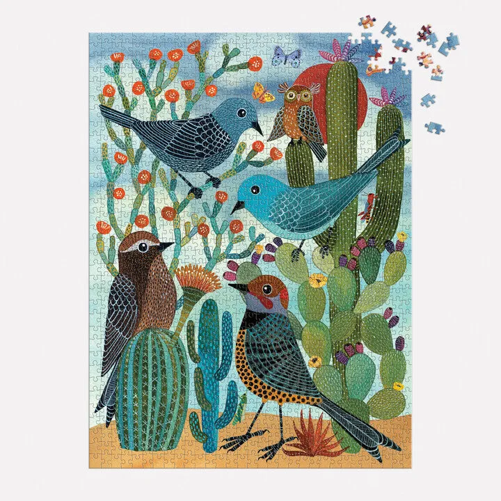 Good Puzzle Co Desert Avian Friends puslespil 1000 brikker