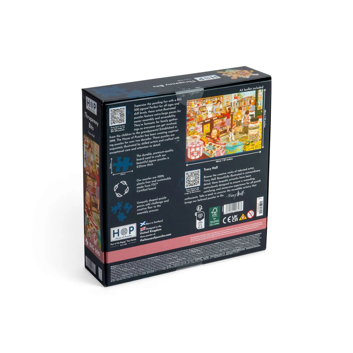 House of Puzzle BIG Thrupenny Bits puslespil 500 store brikker