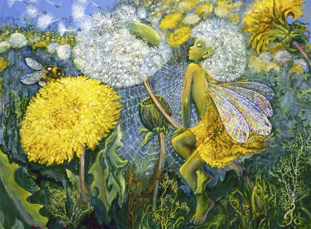 Buffalo Games Dandelion Fairy puslespil 1000 brikker glitter