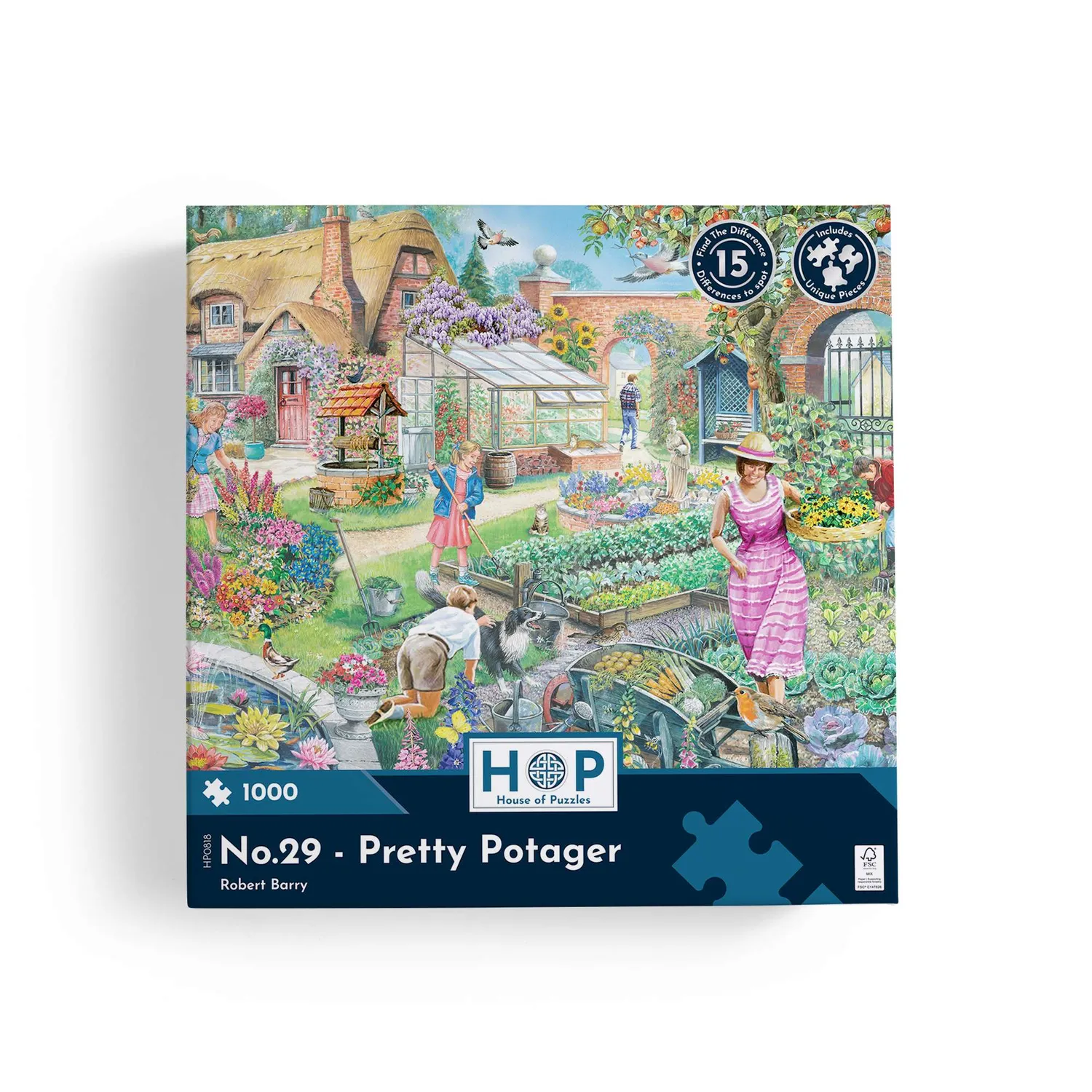 House of Puzzles No.29 Pretty Potager puslespil 1000 have