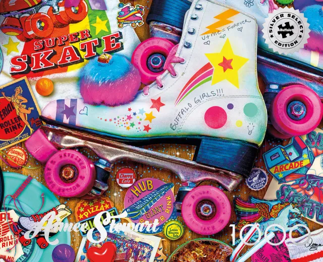 Buffalo Games Silver Select Skate Night 1000 puslespil retro