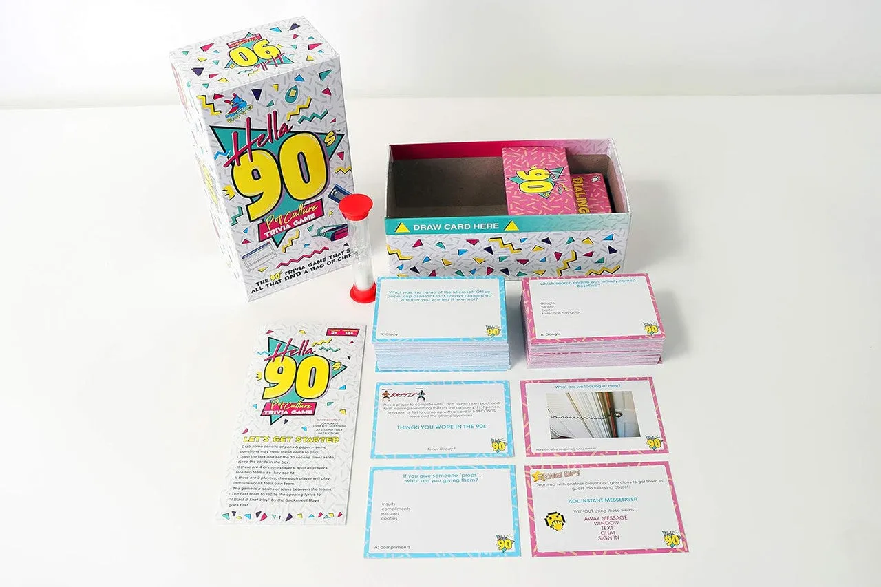Buffalo Games Hella 90's quizspil 90'er trivia 200 kort