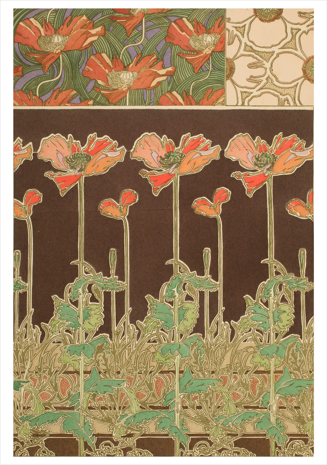 Pomegranate Alphonse Mucha brevkort 20 stk design